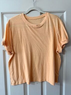 a new day Peach Short Sleeve Crewneck Tee